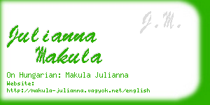 julianna makula business card